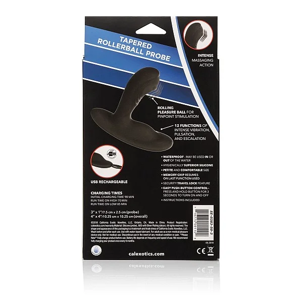 Eclipse Roller Ball Probe - Zwart van het merk Eclipse - Anaal Dildo's - online bestellen bij Masculum.nl. De discrete online seks-toys en erotisch heren ondergoed winkel voor gay & hetero mannen.