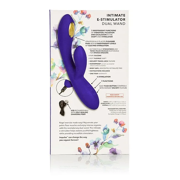 Estim Dual Wand - Blauw van het merk Impulse - Electrosex Toys - online kopen bij Masculum.nl. De discrete online seks-toys en erotisch heren ondergoed winkel voor gay & hetero mannen.
