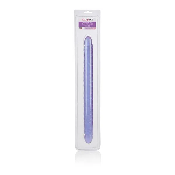 Veined SuperSlim Dong 17.5 Inch - Paars van het merk Playful Dongs - Dubbele Dildo's - online bestellen bij Masculum.nl. De discrete online seks-toys en erotisch heren ondergoed winkel voor gay & hetero mannen.
