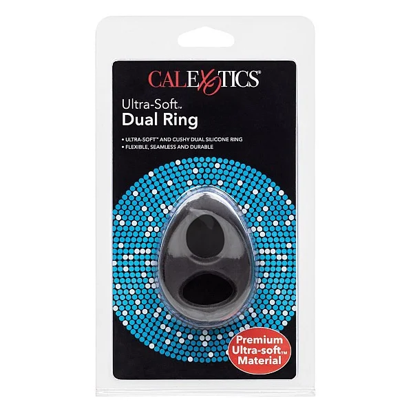 Ultra Soft Dual Ring - Zwart van het merk Rings - Cockringen - online kopen bij Masculum.nl. De discrete online seks-toys en erotisch heren ondergoed winkel voor gay & hetero mannen.