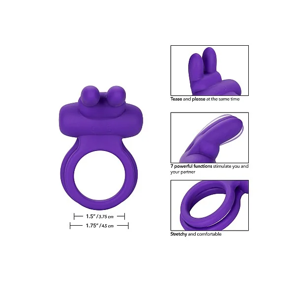 Rockin' Rabbit Enhancer - Paars van het merk Couples Enhancers - Vibrerende Cockringen - online bestellen bij Masculum.nl. De discrete online seks-toys en erotisch heren ondergoed winkel voor gay & hetero mannen.
