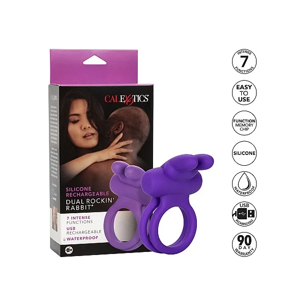 Rockin' Rabbit Enhancer - Paars van het merk Couples Enhancers - Vibrerende Cockringen - online bestellen bij Masculum.nl. De discrete online seks-toys en erotisch heren ondergoed winkel voor gay & hetero mannen.