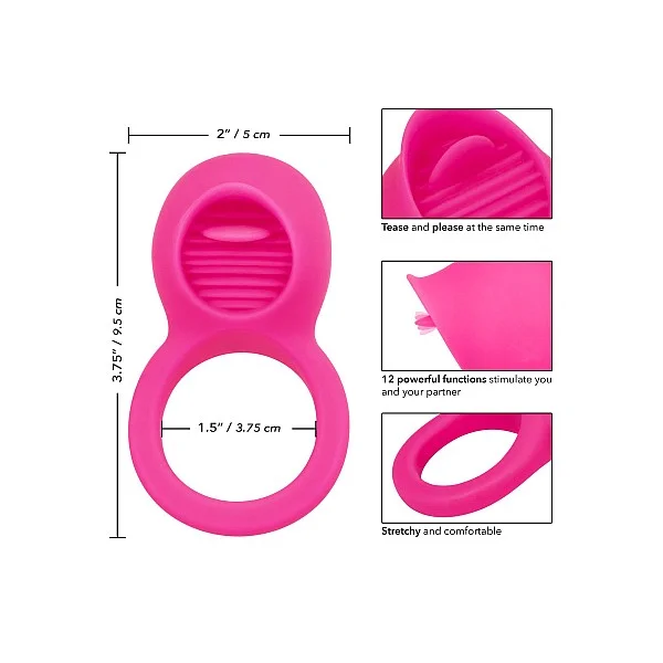 Teasing Tongue Enhancer - Roze van het merk Couples Enhancers - Vibrerende Cockringen - online bestellen bij Masculum.nl. De discrete online seks-toys en erotisch heren ondergoed winkel voor gay & hetero mannen.