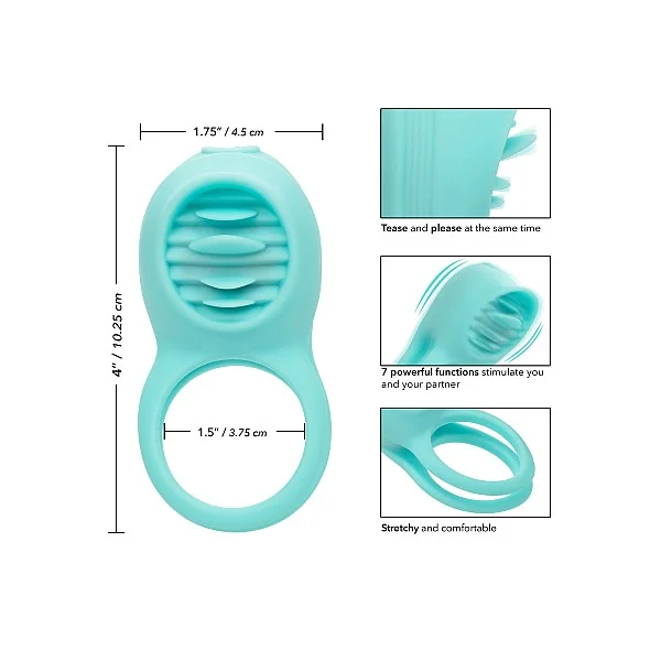 Silicone Rechargeable French Kiss Enhancer - Mint van het merk Couples Enhancers - Vibrators - online kopen bij Masculum.nl. De discrete online seks-toys en erotisch heren ondergoed winkel voor gay & hetero mannen.
