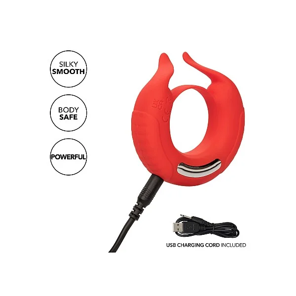 Taurus Enhancer - Rood van het merk Couples Enhancers - Vibrerende Cockringen - online bestellen bij Masculum.nl. De discrete online seks-toys en erotisch heren ondergoed winkel voor gay & hetero mannen.
