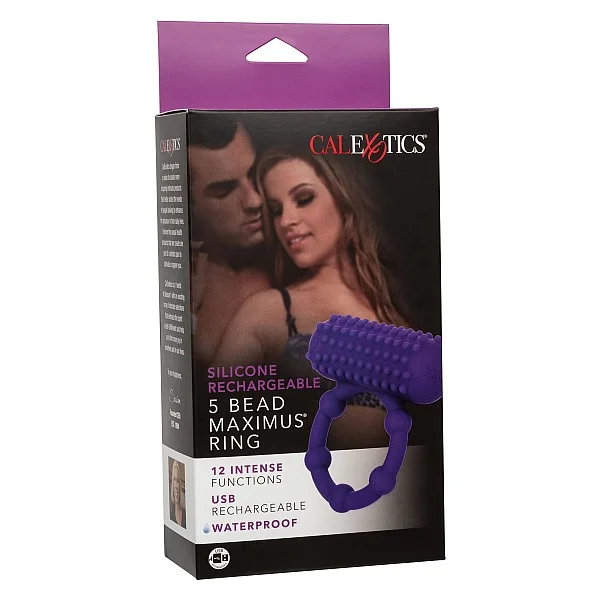 5 Bead Maximus Ring - Paars van het merk Couples Enhancers - Vibrerende Cockringen - online kopen bij Masculum.nl. De discrete online seks-toys en erotisch heren ondergoed winkel voor gay & hetero mannen.