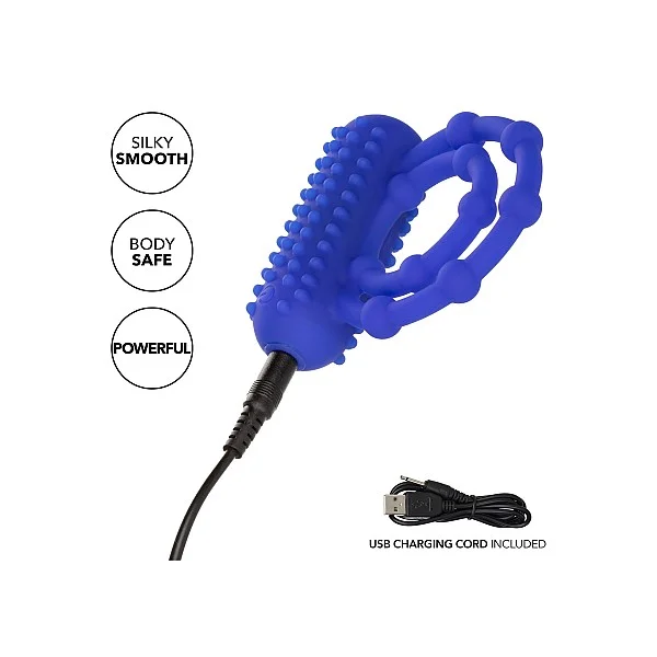 10 Bead Maximus Ring - Blauw van het merk Couples Enhancers - Vibrerende Cockringen - online kopen bij Masculum.nl. De discrete online seks-toys en erotisch heren ondergoed winkel voor gay & hetero mannen.