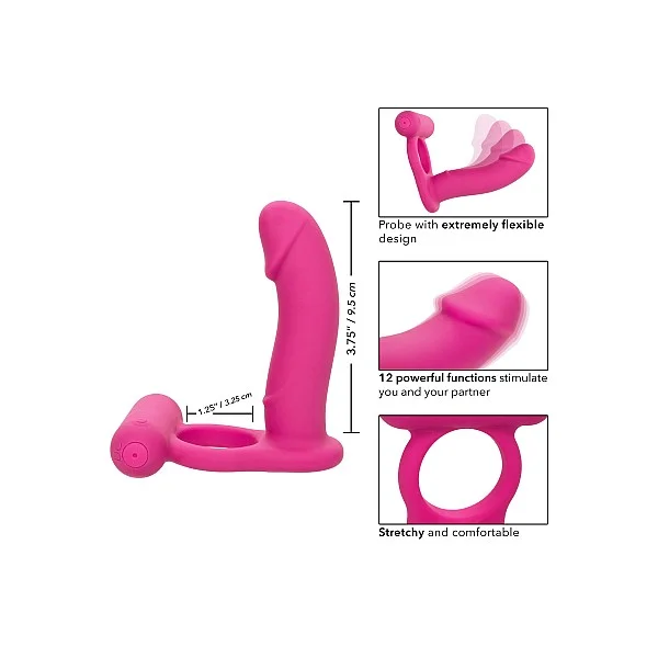 Double Diver - Roze van het merk Couples Enhancers - Vibrerende Cockringen - online bestellen bij Masculum.nl. De discrete online seks-toys en erotisch heren ondergoed winkel voor gay & hetero mannen.