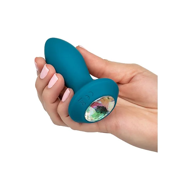 Vibrating Petite Crystal Probe - Blauw van het merk Power Gem - Buttplugs - online bestellen bij Masculum.nl. De discrete online seks-toys en erotisch heren ondergoed winkel voor gay & hetero mannen.