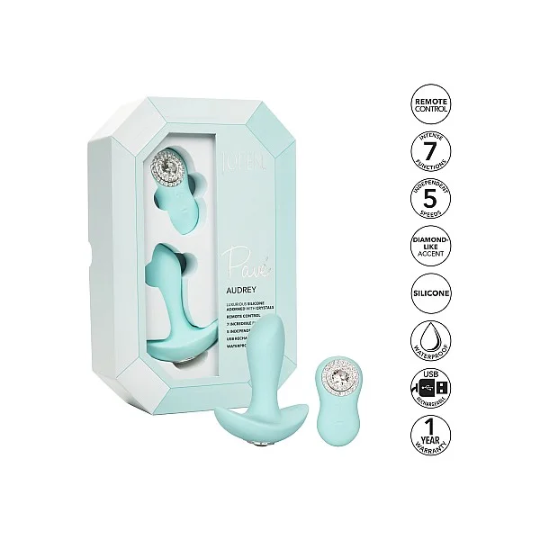 Pave Audrey - Aqua van het merk Pave - Anaal Dildo's - online bestellen bij Masculum.nl. De discrete online seks-toys en erotisch heren ondergoed winkel voor gay & hetero mannen.