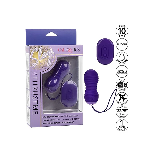 Slay Thrust Me - Paars van het merk Slay - Vibrerende Eitjes - online bestellen bij Masculum.nl. De discrete online seks-toys en erotisch heren ondergoed winkel voor gay & hetero mannen.