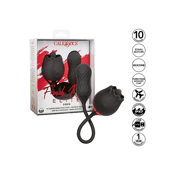 French Kiss Elite Siren - Zwart van het merk French Kiss - Vibrerende Eitjes - online kopen bij Masculum.nl. De discrete online seks-toys en erotisch heren ondergoed winkel voor gay & hetero mannen.