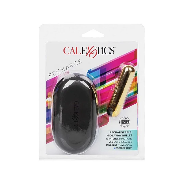 Rechargeable Hideaway Bullet - Goud van het merk Bullets - Vibrerende Eitjes - online bestellen bij Masculum.nl. De discrete online seks-toys en erotisch heren ondergoed winkel voor gay & hetero mannen.