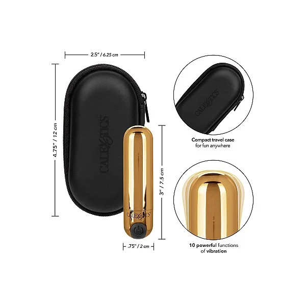 Rechargeable Hideaway Bullet - Goud van het merk Bullets - Vibrerende Eitjes - online bestellen bij Masculum.nl. De discrete online seks-toys en erotisch heren ondergoed winkel voor gay & hetero mannen.