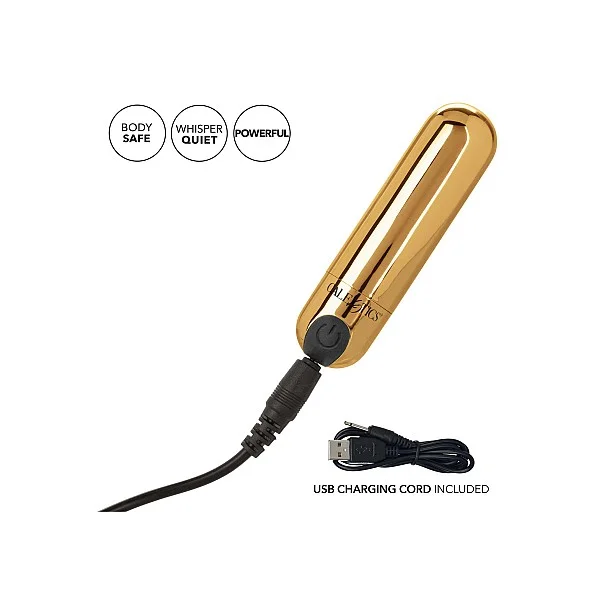 Rechargeable Hideaway Bullet - Goud van het merk Bullets - Vibrerende Eitjes - online bestellen bij Masculum.nl. De discrete online seks-toys en erotisch heren ondergoed winkel voor gay & hetero mannen.