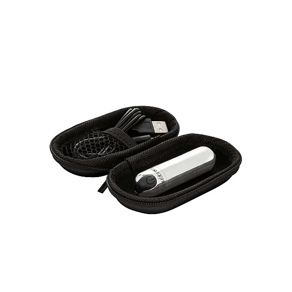 Rechargeable Hideaway Bullet - Zilver van het merk Bullets - Vibrerende Eitjes - online bestellen bij Masculum.nl. De discrete online seks-toys en erotisch heren ondergoed winkel voor gay & hetero mannen.