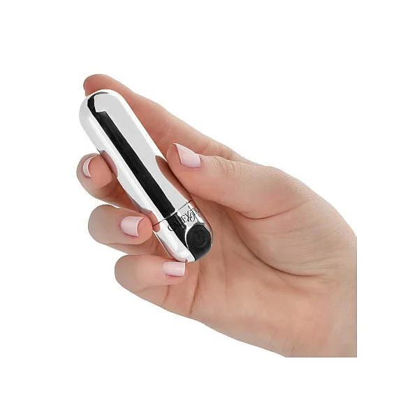 Rechargeable Hideaway Bullet - Zilver van het merk Bullets - Vibrerende Eitjes - online bestellen bij Masculum.nl. De discrete online seks-toys en erotisch heren ondergoed winkel voor gay & hetero mannen.