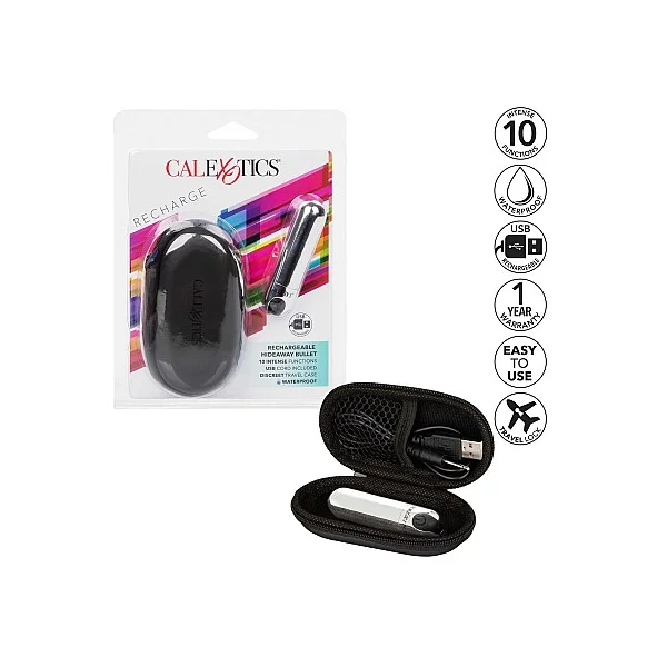 Rechargeable Hideaway Bullet - Zilver van het merk Bullets - Vibrerende Eitjes - online bestellen bij Masculum.nl. De discrete online seks-toys en erotisch heren ondergoed winkel voor gay & hetero mannen.