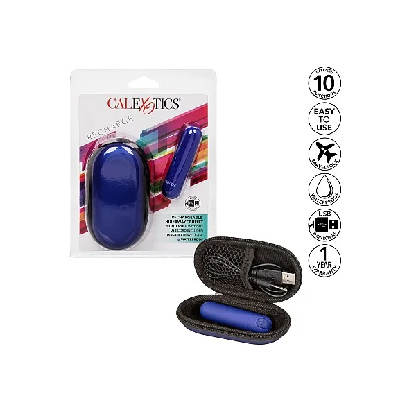 Rechargeable Hideaway Bullet - Blauw van het merk Bullets - Vibrerende Eitjes - online kopen bij Masculum.nl. De discrete online seks-toys en erotisch heren ondergoed winkel voor gay & hetero mannen.