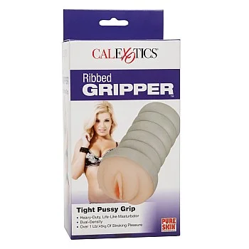 Ribbed Gripper Tight Pussy - Lichte huidskleur