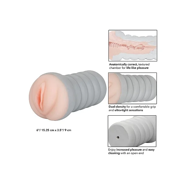Ribbed Gripper Tight Pussy - Lichte huidskleur van het merk The Gripper - Kunst Vagina - online kopen bij Masculum.nl. De discrete online seks-toys en erotisch heren ondergoed winkel voor gay & hetero mannen.