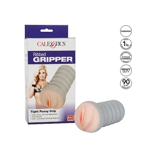 Ribbed Gripper Tight Pussy - Lichte huidskleur van het merk The Gripper - Kunst Vagina - online kopen bij Masculum.nl. De discrete online seks-toys en erotisch heren ondergoed winkel voor gay & hetero mannen.