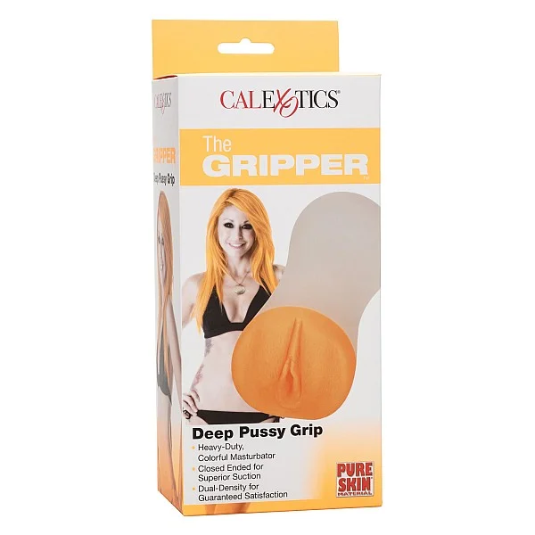 Deep Pussy Grip - Oranje van het merk The Gripper - Kunst Vagina - online bestellen bij Masculum.nl. De discrete online seks-toys en erotisch heren ondergoed winkel voor gay & hetero mannen.