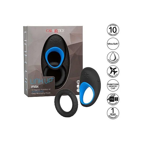 Link Up Max - Zwart van het merk Link Up - Vibrerende Cockringen - online bestellen bij Masculum.nl. De discrete online seks-toys en erotisch heren ondergoed winkel voor gay & hetero mannen.