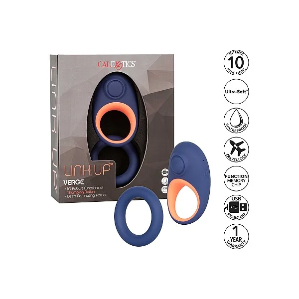 Link Up Verge - Blauw van het merk Link Up - Vibrerende Cockringen - online kopen bij Masculum.nl. De discrete online seks-toys en erotisch heren ondergoed winkel voor gay & hetero mannen.