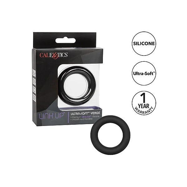 Link Up Ultra-Soft Verge - Zwart van het merk Link Up - Cockringen - online kopen bij Masculum.nl. De discrete online seks-toys en erotisch heren ondergoed winkel voor gay & hetero mannen.