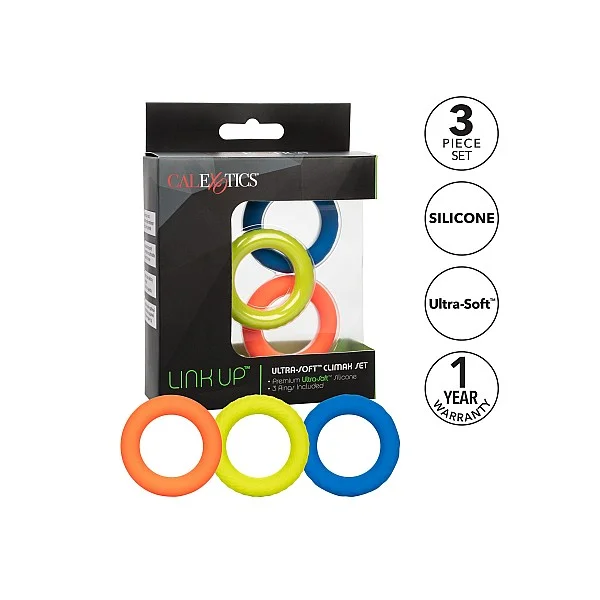 Link Up Ultra-Soft Climax Set - Assortiment van het merk Link Up - Cockringen - online kopen bij Masculum.nl. De discrete online seks-toys en erotisch heren ondergoed winkel voor gay & hetero mannen.