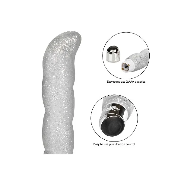 Screwnicorn G-Spot Vibrator - Zilver van het merk Naughty Bits - Prostaat Vibrators - online bestellen bij Masculum.nl. De discrete online seks-toys en erotisch heren ondergoed winkel voor gay & hetero mannen.