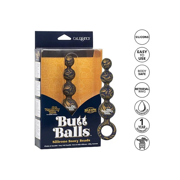 Butt Balls Booty Beads - Paars van het merk Naughty Bits - Anale Kralen - online kopen bij Masculum.nl. De discrete online seks-toys en erotisch heren ondergoed winkel voor gay & hetero mannen.