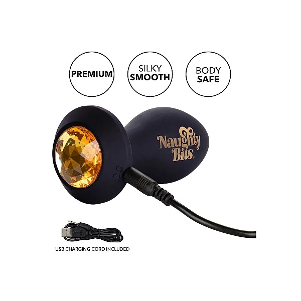 Shake Your Ass Vibrating Butt Plug - Zwart van het merk Naughty Bits - Buttplugs - online kopen bij Masculum.nl. De discrete online seks-toys en erotisch heren ondergoed winkel voor gay & hetero mannen.