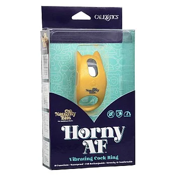 Horny AF Vibrating Cock Ring - Geel