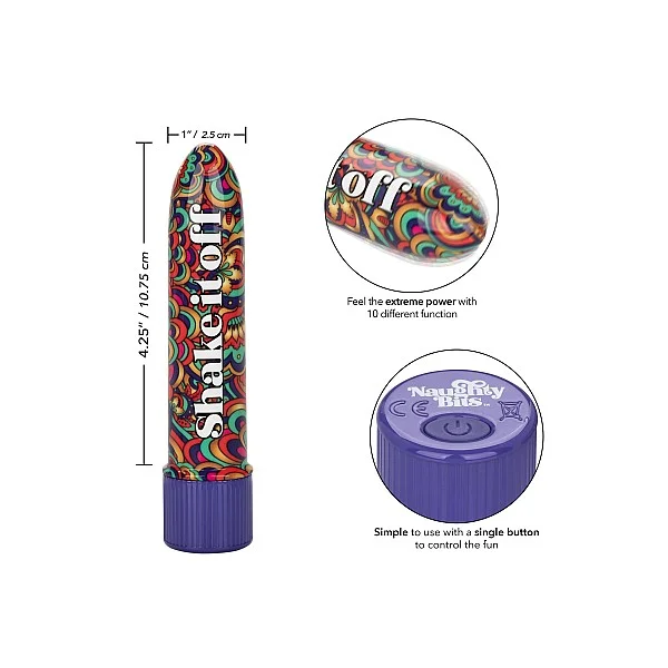 Shake It Off Mini Vibrator - Meerkleurig van het merk Naughty Bits - Klassieke Vibrators - online kopen bij Masculum.nl. De discrete online seks-toys en erotisch heren ondergoed winkel voor gay & hetero mannen.