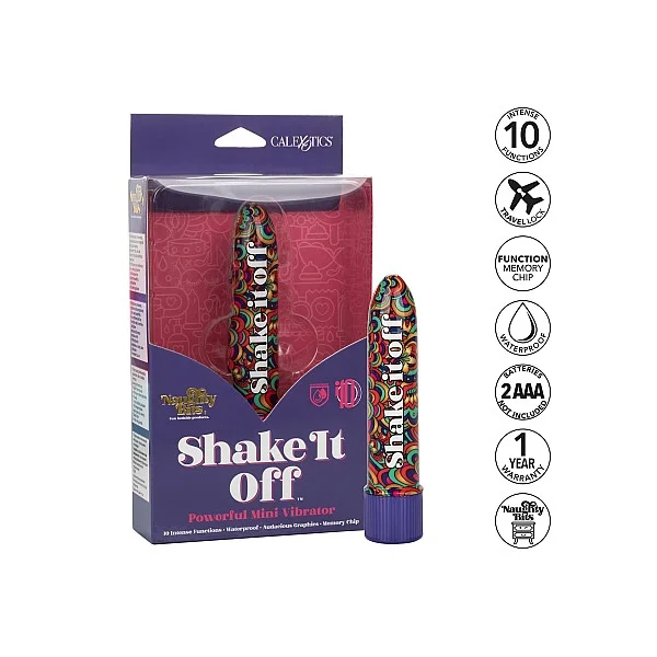 Shake It Off Mini Vibrator - Meerkleurig van het merk Naughty Bits - Klassieke Vibrators - online kopen bij Masculum.nl. De discrete online seks-toys en erotisch heren ondergoed winkel voor gay & hetero mannen.