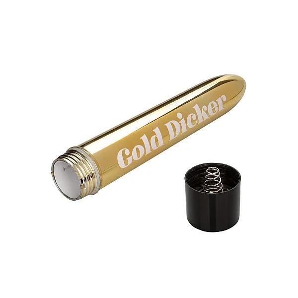 Gold Dicker Personal - Goud van het merk Naughty Bits - Klassieke Vibrators - online bestellen bij Masculum.nl. De discrete online seks-toys en erotisch heren ondergoed winkel voor gay & hetero mannen.