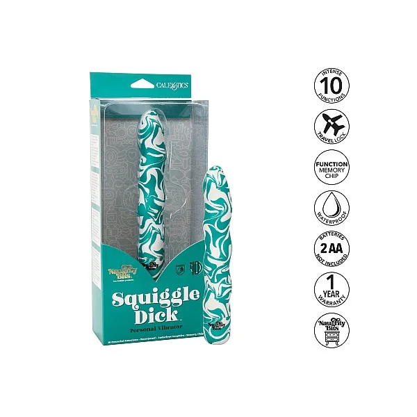 Squiggle Dick Personal - Meerkleurig van het merk Naughty Bits - Klassieke Vibrators - online kopen bij Masculum.nl. De discrete online seks-toys en erotisch heren ondergoed winkel voor gay & hetero mannen.