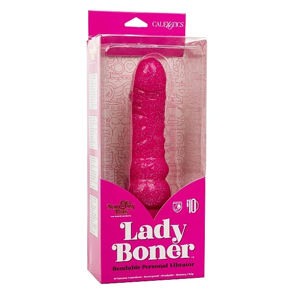 Lady Boner Bendable Vibrator - Roze van het merk Naughty Bits - Prostaat Vibrators - online bestellen bij Masculum.nl. De discrete online seks-toys en erotisch heren ondergoed winkel voor gay & hetero mannen.