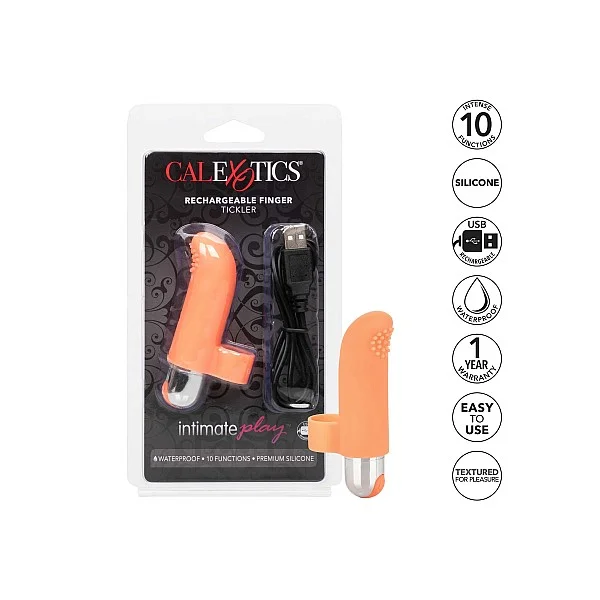 Rechargeable Finger Tickler - Oranje van het merk Intimate Play - Vinger Vibrators - online bestellen bij Masculum.nl. De discrete online seks-toys en erotisch heren ondergoed winkel voor gay & hetero mannen.