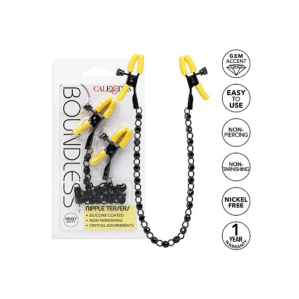 Boundless Nipple Teasers - Zwart van het merk Boundless - Tepelklemmen - online kopen bij Masculum.nl. De discrete online seks-toys en erotisch heren ondergoed winkel voor gay & hetero mannen.