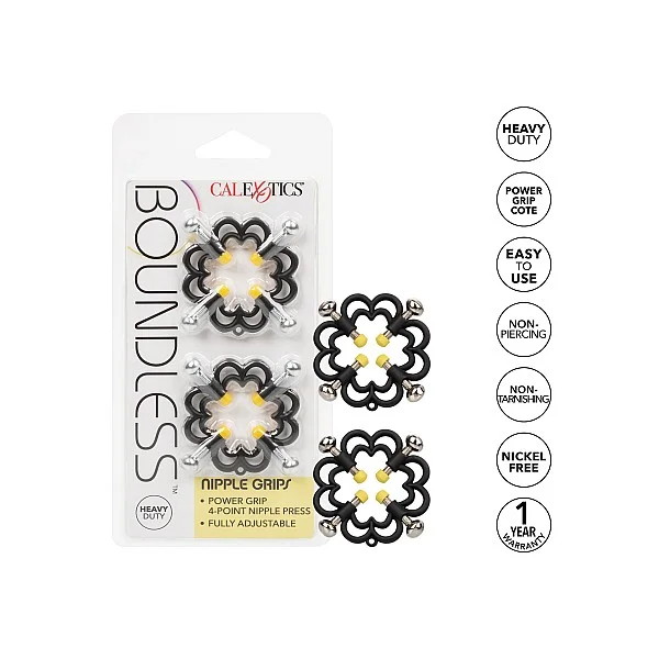 Boundless Nipple Grips - Zwart van het merk Boundless - Tepelklemmen - online kopen bij Masculum.nl. De discrete online seks-toys en erotisch heren ondergoed winkel voor gay & hetero mannen.