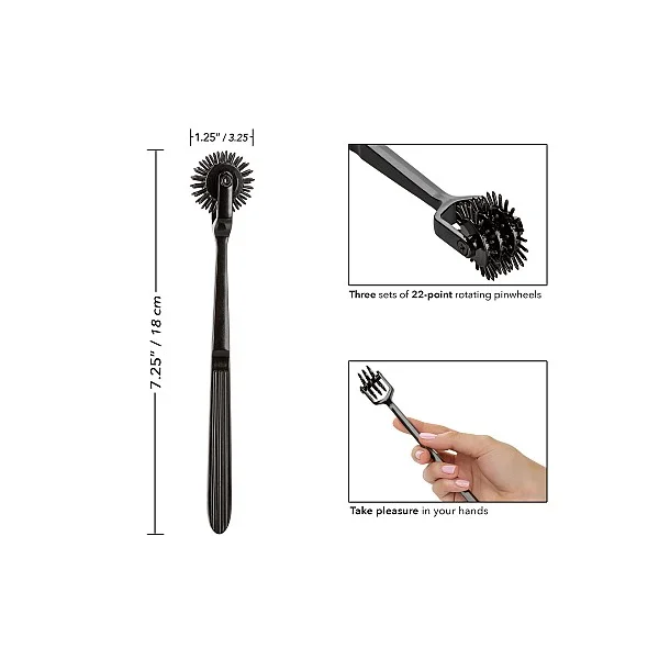Boundless Trio Pleasure Wheel - Zwart van het merk Boundless - Pinwheels - online bestellen bij Masculum.nl. De discrete online seks-toys en erotisch heren ondergoed winkel voor gay & hetero mannen.