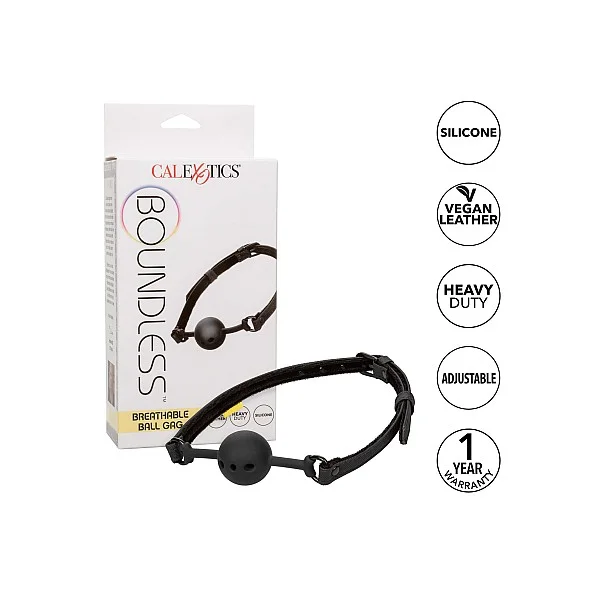 Boundless Breathable Ball Gag - Zwart van het merk Boundless - Ball Gags - online kopen bij Masculum.nl. De discrete online seks-toys en erotisch heren ondergoed winkel voor gay & hetero mannen.