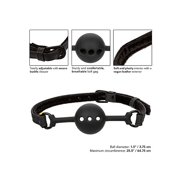 Boundless Breathable Ball Gag - Zwart van het merk Boundless - Ball Gags - online kopen bij Masculum.nl. De discrete online seks-toys en erotisch heren ondergoed winkel voor gay & hetero mannen.