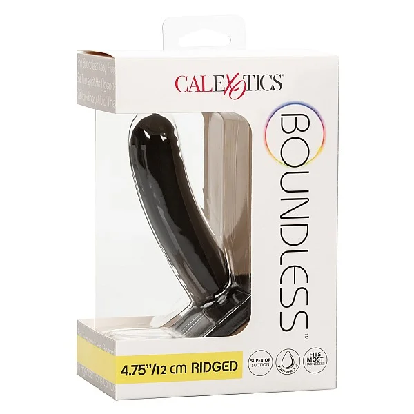 Boundless 4.75/12cm Ridged - Zwart van het merk Boundless - Dildo's - online kopen bij Masculum.nl. De discrete online seks-toys en erotisch heren ondergoed winkel voor gay & hetero mannen.