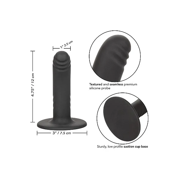 Boundless 4.75/12cm Ridged - Zwart van het merk Boundless - Dildo's - online kopen bij Masculum.nl. De discrete online seks-toys en erotisch heren ondergoed winkel voor gay & hetero mannen.