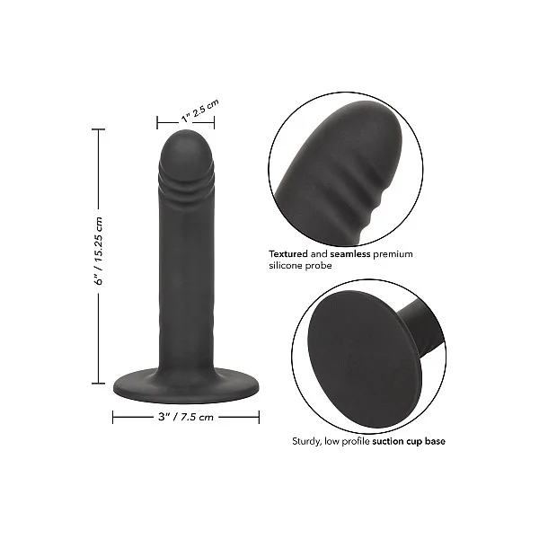 Boundless 6/15.25cm Ridged - Zwart van het merk Boundless - Dildo's - online kopen bij Masculum.nl. De discrete online seks-toys en erotisch heren ondergoed winkel voor gay & hetero mannen.