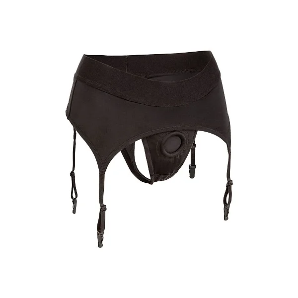 Boundless Thong with Garter - Zwart van het merk Boundless -  - online bestellen bij Masculum.nl. De discrete online seks-toys en erotisch heren ondergoed winkel voor gay & hetero mannen.